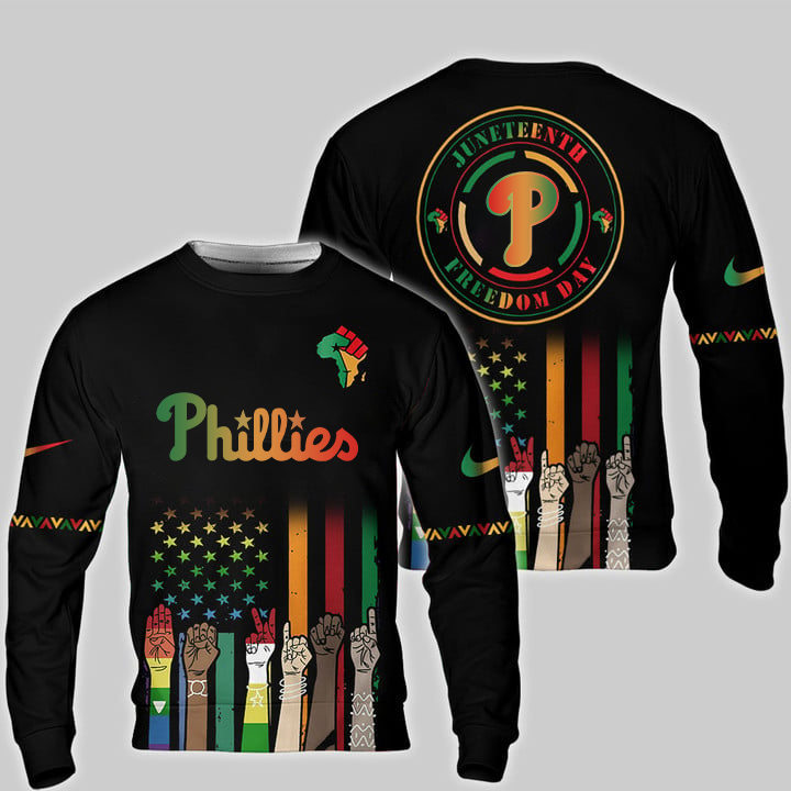 Philadelphia Phillies - Juneteenth Freedom Day Shirt DDTCTND