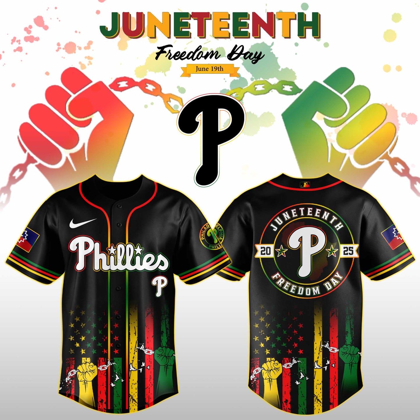 Philadelphia Phillies MLB X Juneteenth Day Baseball Jerseys NDD