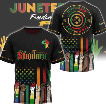 Pittsburgh Steelers - Juneteenth Freedom Day Shirt DDTCTND