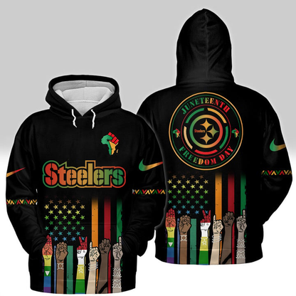 Pittsburgh Steelers - Juneteenth Freedom Day Shirt DDTCTND