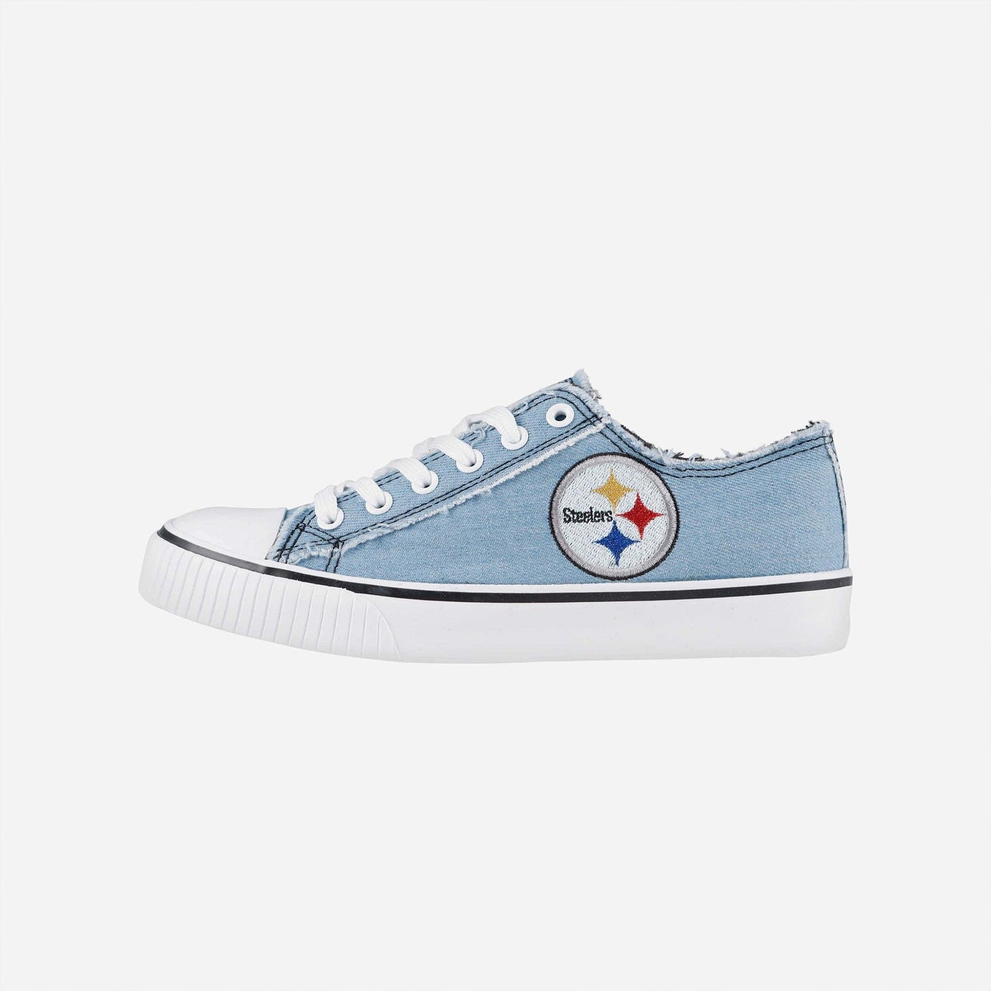 Pittsburgh Steelers Womens Denim Low Top Canvas Shoes NDD