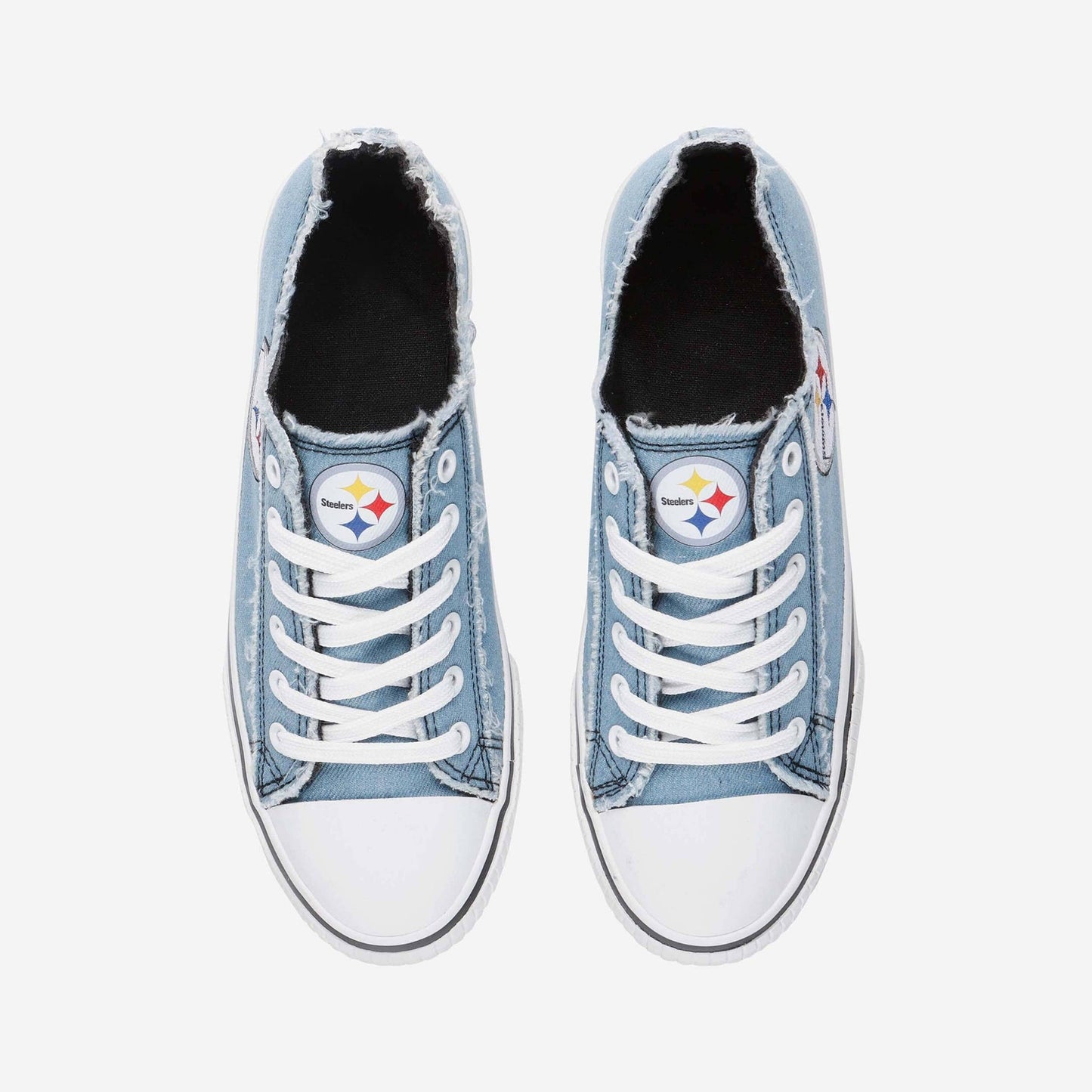 Pittsburgh Steelers Womens Denim Low Top Canvas Shoes NDD