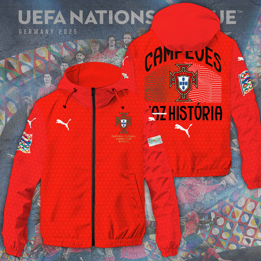 Portugal National Football Team 3D Windbreaker Jacket DATND TANTD