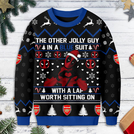 Premium EPL X ARS Deadpool Christmas Ugly Sweater NDT TDT125