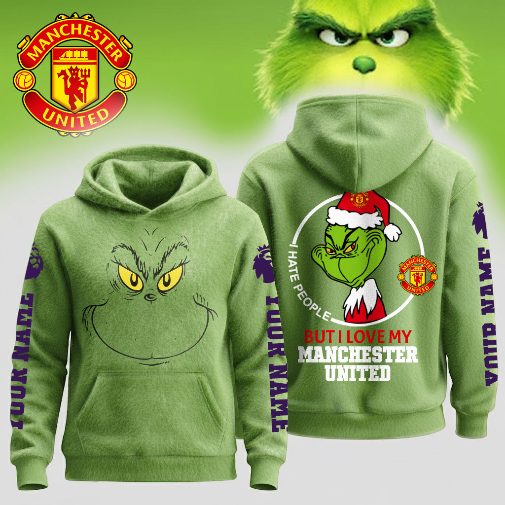 Premium EPL X MANU Grinch Christmas Hoodie V2 NDT NHM125