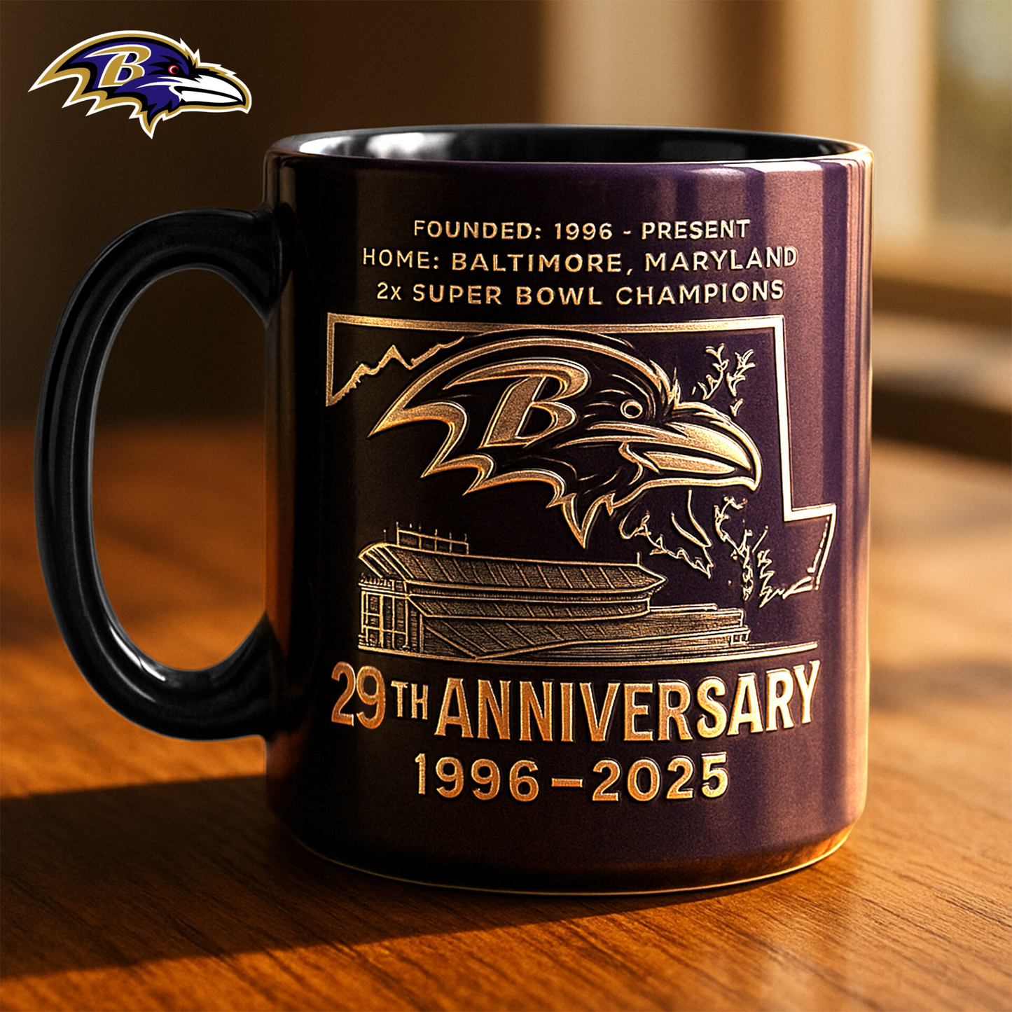Premium NFL BAL The Anniversary Mug V1 NMD TTV