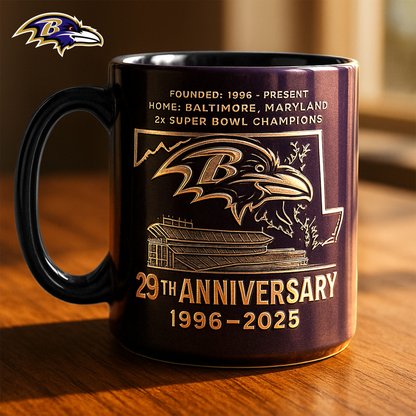 Premium NFL BAL The Anniversary Mug V1 NMD TTV