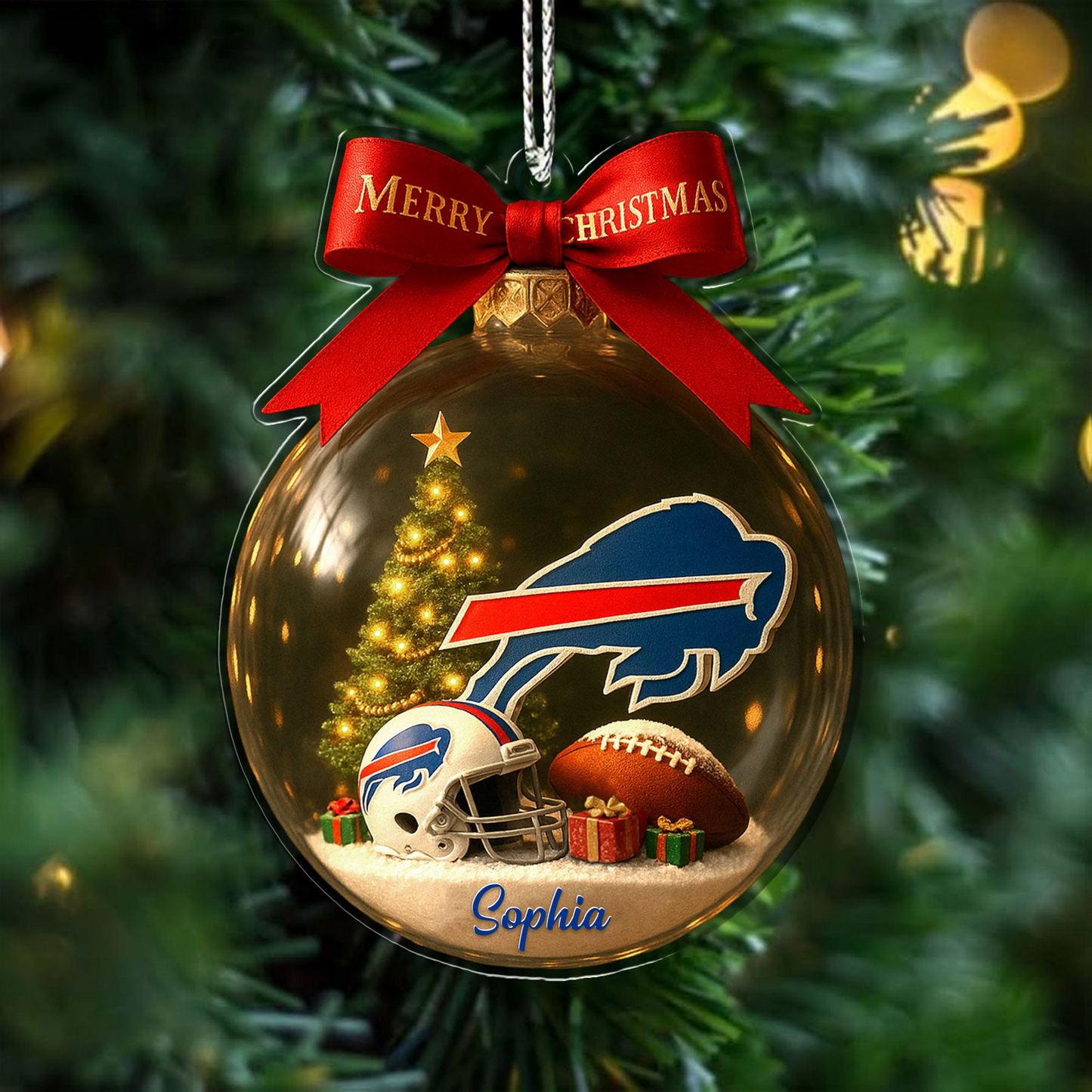 Premium NFL BUF Chrismast Ornament V4 NMD TTV