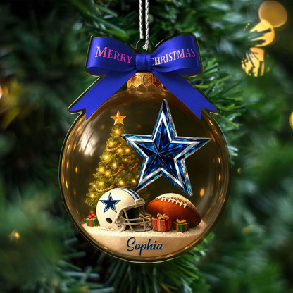 Premium NFL DAL Chrismast Ornament V4 NMD TTV