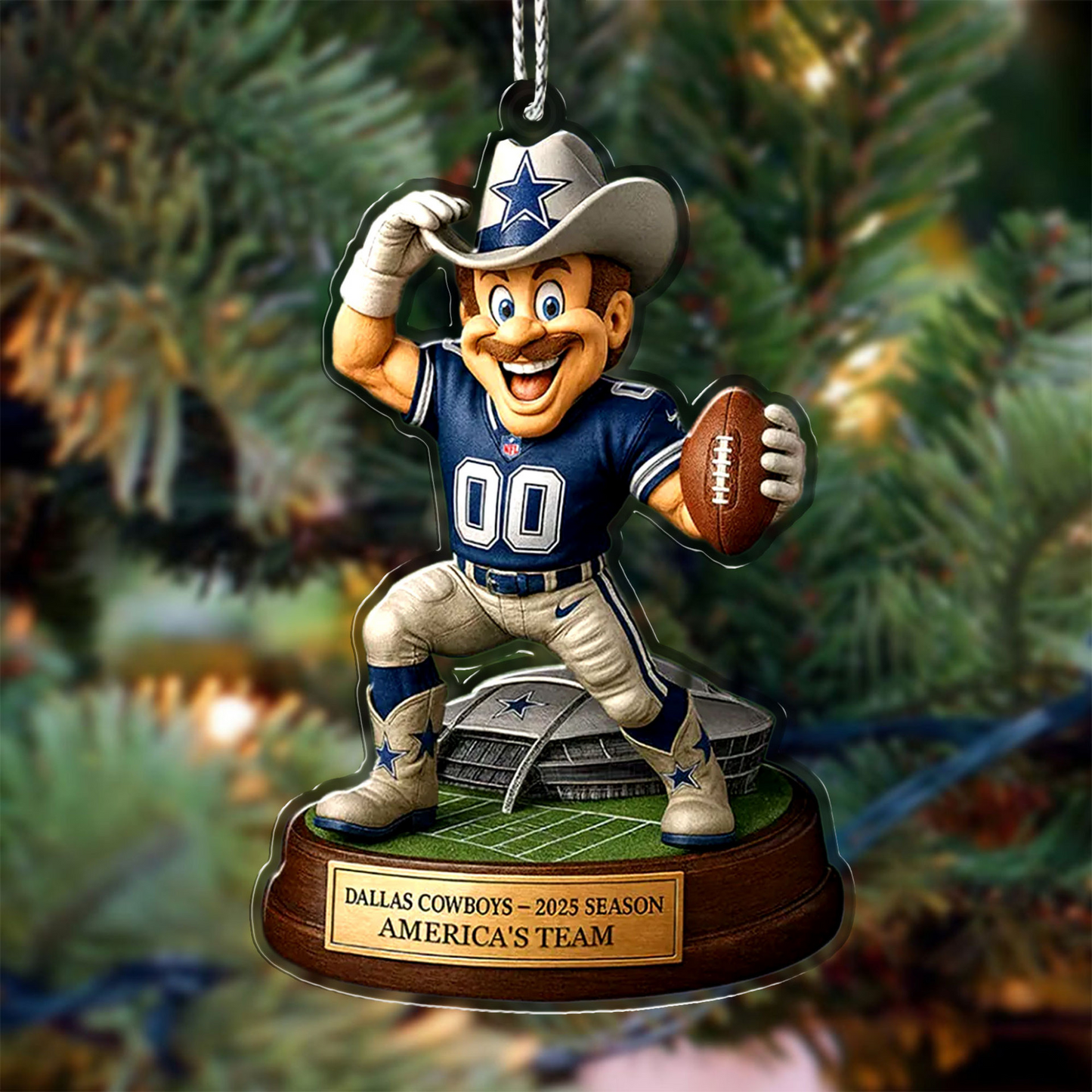 Premium NFL DAL Chrismast Ornament V4 NMD TTV