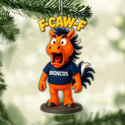 Premium NFL DEN Chrismast Ornament V4 NMD TTV