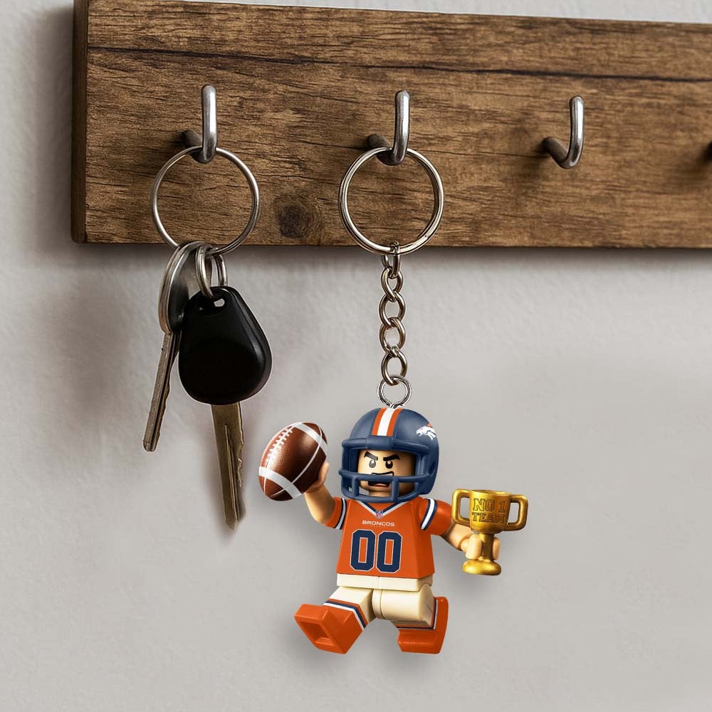 Premium NFL DEN Lego No. 1 Key Chain V1 NMD NHM