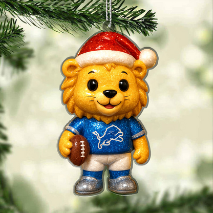 Premium NFL DET Chrismast Ornament V4 NMD TTV