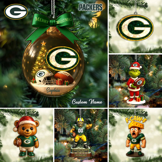 Premium NFL GB Chrismast Ornament V4 NMD TTV