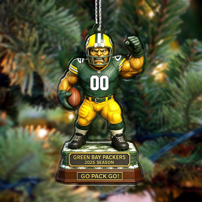 Premium NFL GB Chrismast Ornament V4 NMD TTV