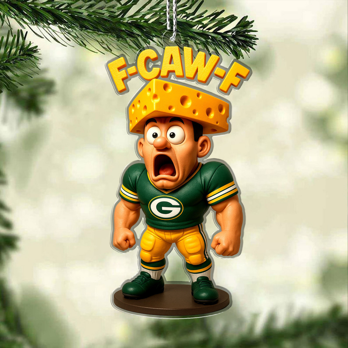 Premium NFL GB Chrismast Ornament V4 NMD TTV