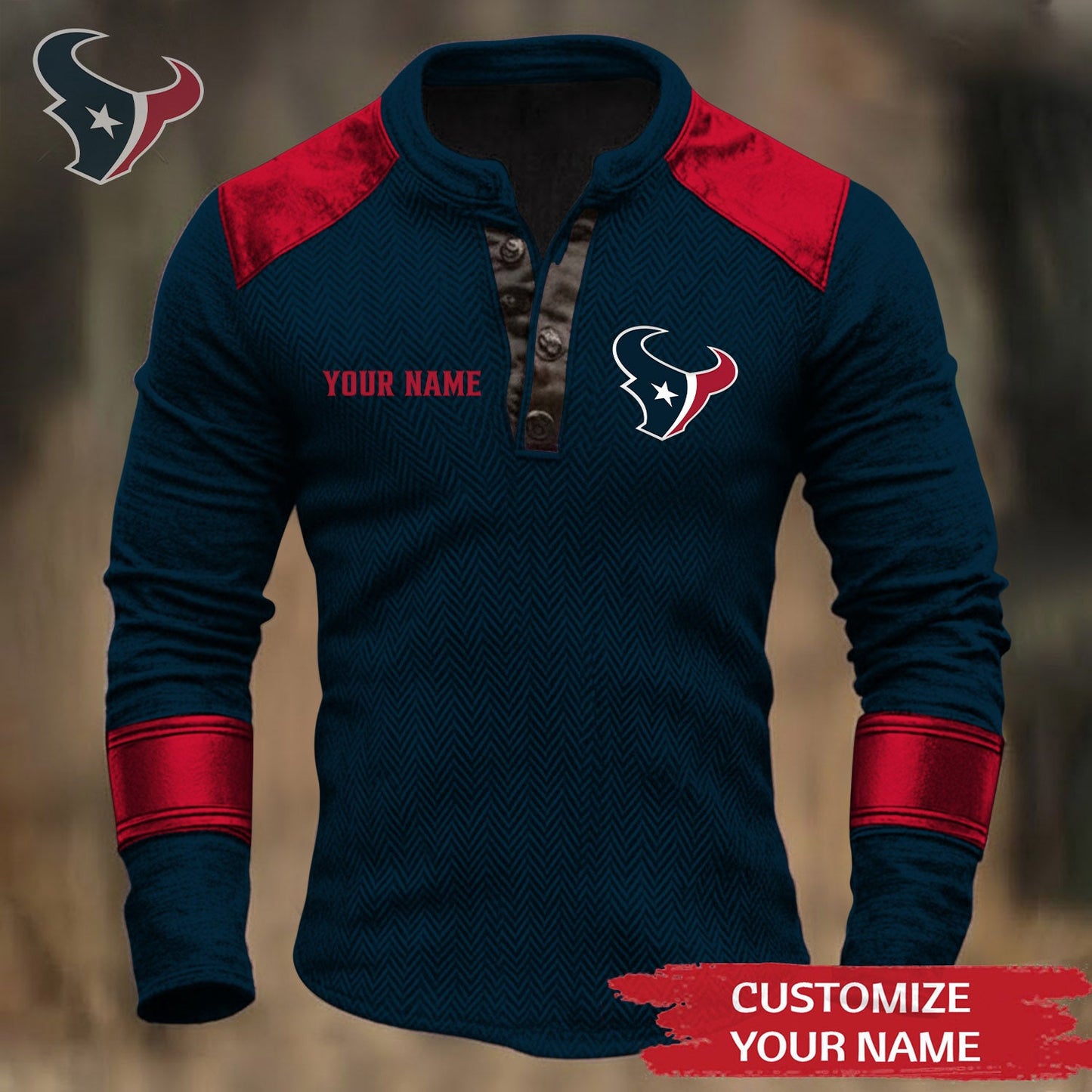 Premium NFL HOU Button Down Jacket V1 NMD NHM