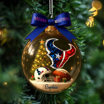 Premium NFL HOU Chrismast Ornament V4 NMD TTV