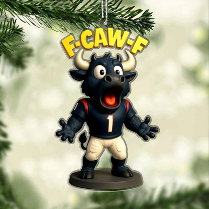 Premium NFL HOU Chrismast Ornament V4 NMD TTV
