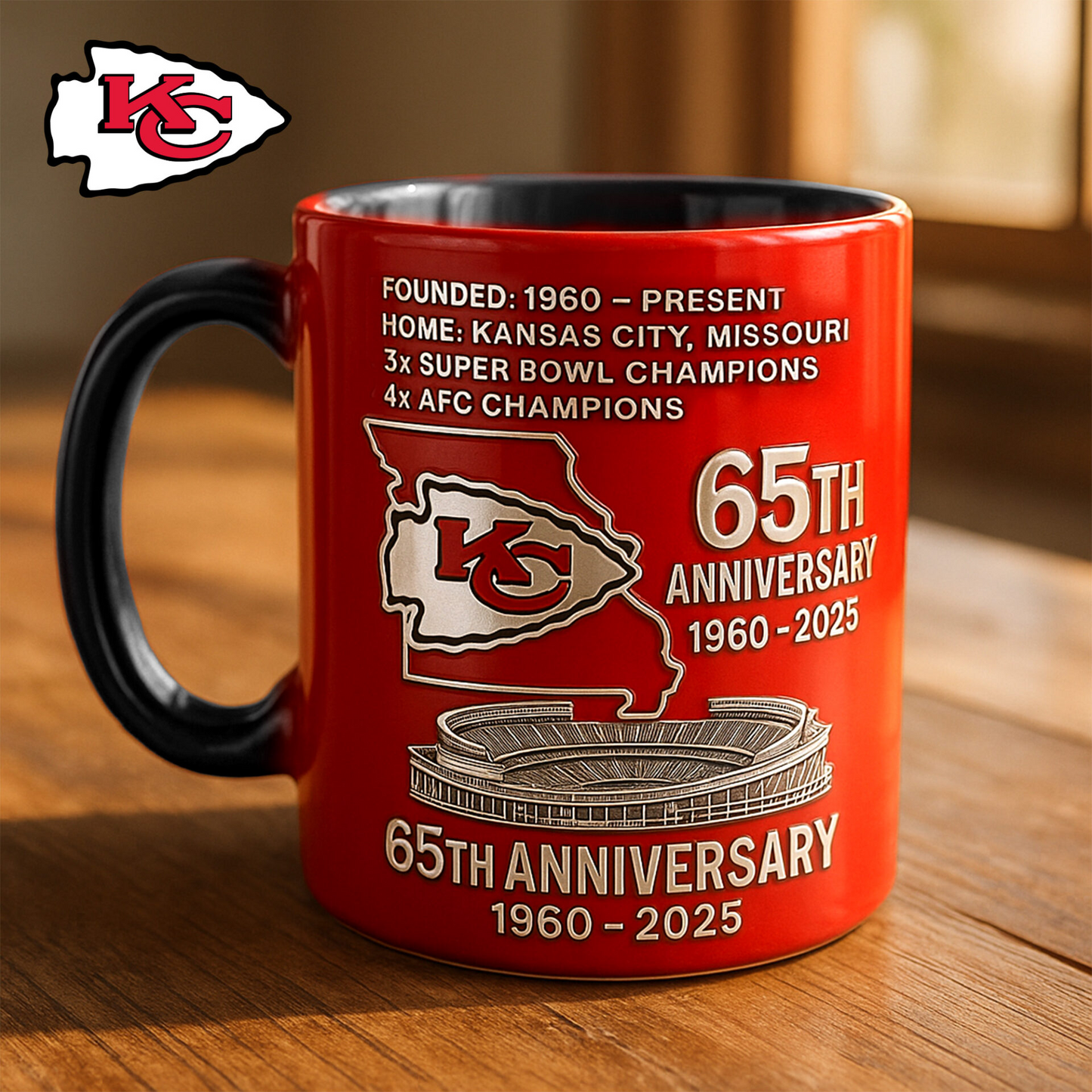 Premium NFL KC The Anniversary Mug V1 NMD TTV