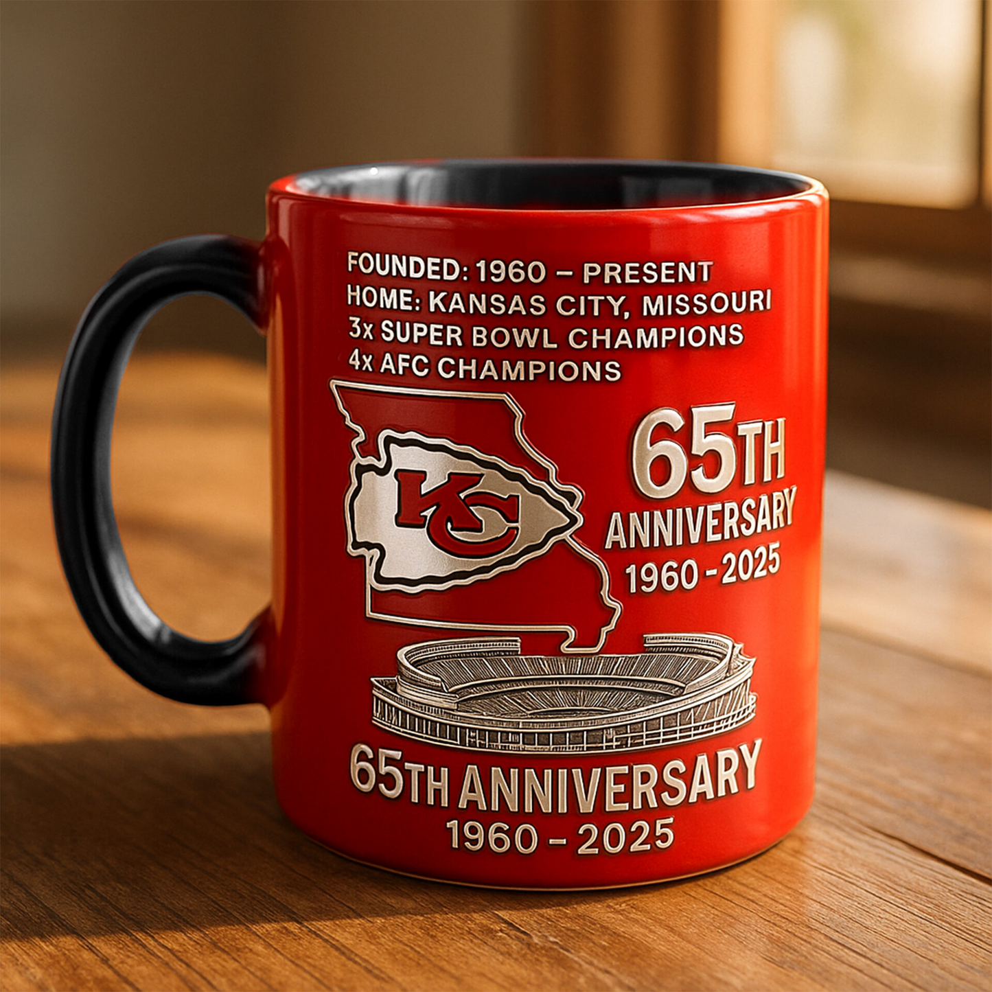 Premium NFL KC The Anniversary Mug V1 NMD TTV