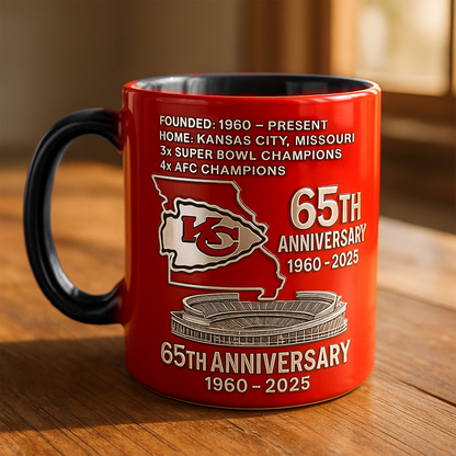 Premium NFL KC The Anniversary Mug V1 NMD TTV