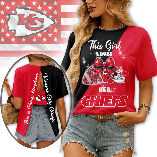 Premium NFL KCC  x Back Slit Short Sleeve NDT NHM