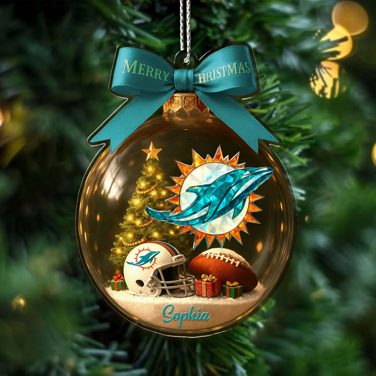 Premium NFL MIA Chrismast Ornament V4 NMD TTV