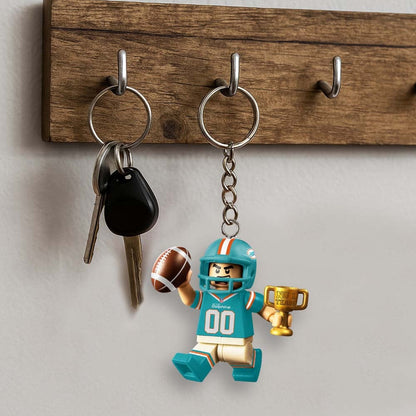 Premium NFL MIA Lego No. 1 Key Chain V1 NMD NHM