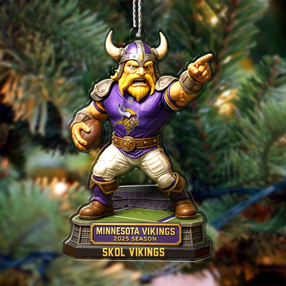Premium NFL MIN Chrismast Ornament V4 NMD TTV