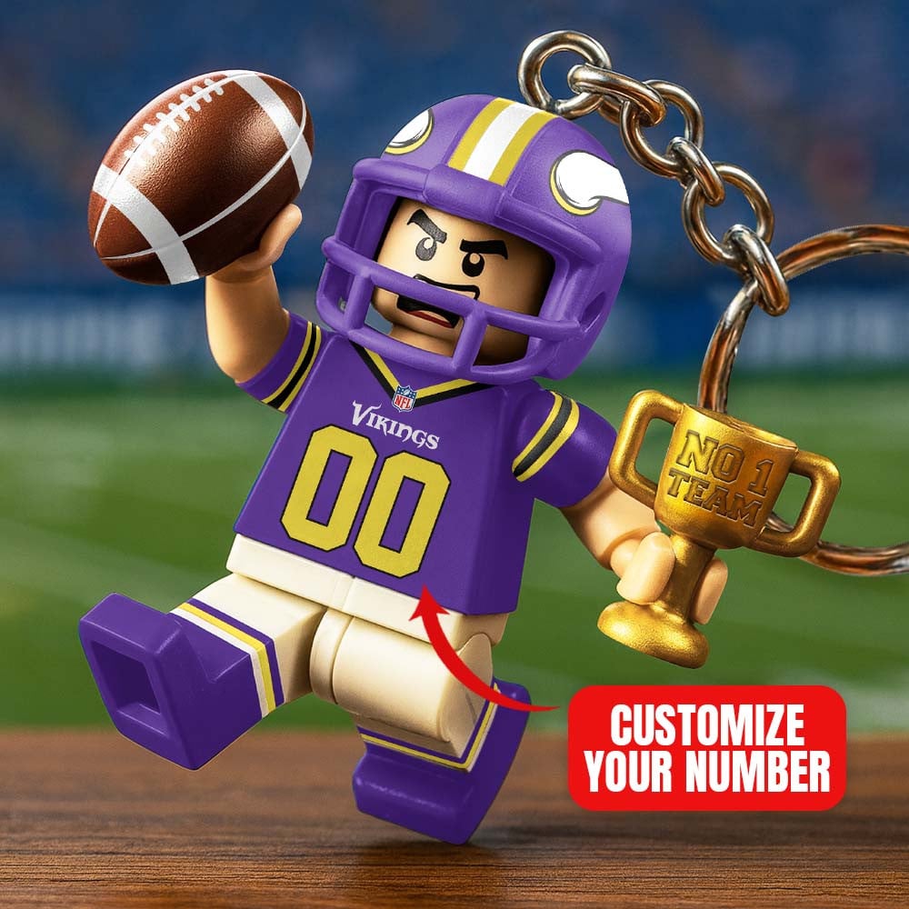 Premium NFL MIN Lego No. 1 Key Chain V1 NMD NHM