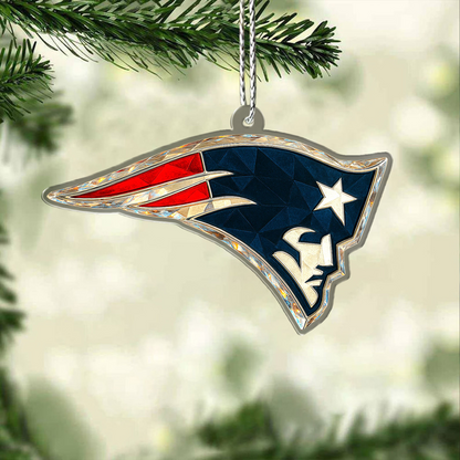 Premium NFL NE Chrismast Ornament V4 NMD TTV