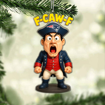 Premium NFL NE Chrismast Ornament V4 NMD TTV