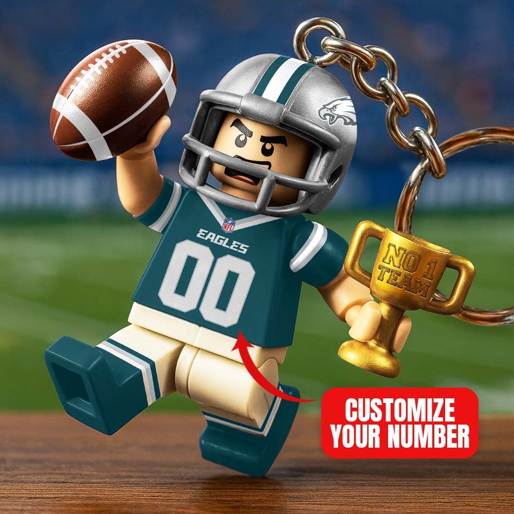 Premium NFL PHI Lego No. 1 Key Chain V1 NMD NHM