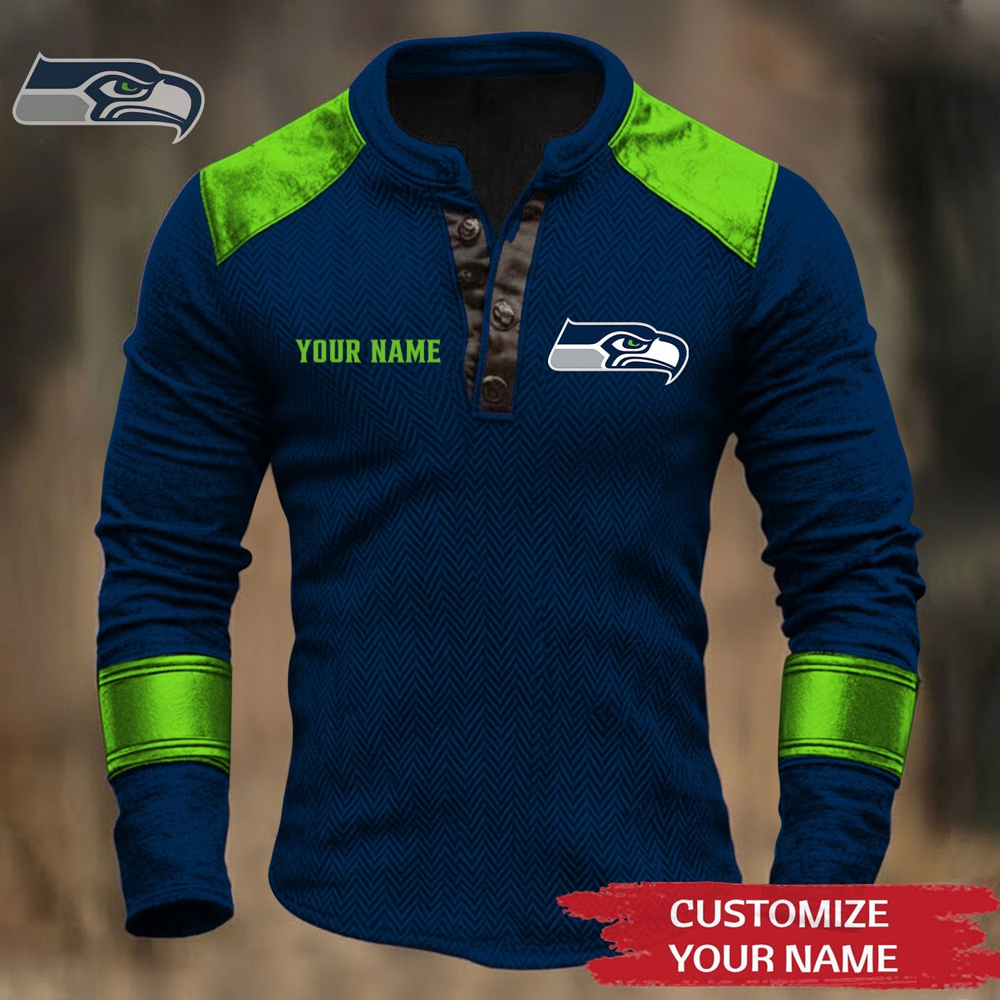 Premium NFL SEA Button Down Jacket V1 NMD NHM