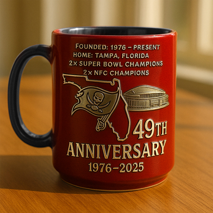 Premium NFL TB The Anniversary Mug V1 NMD TTV