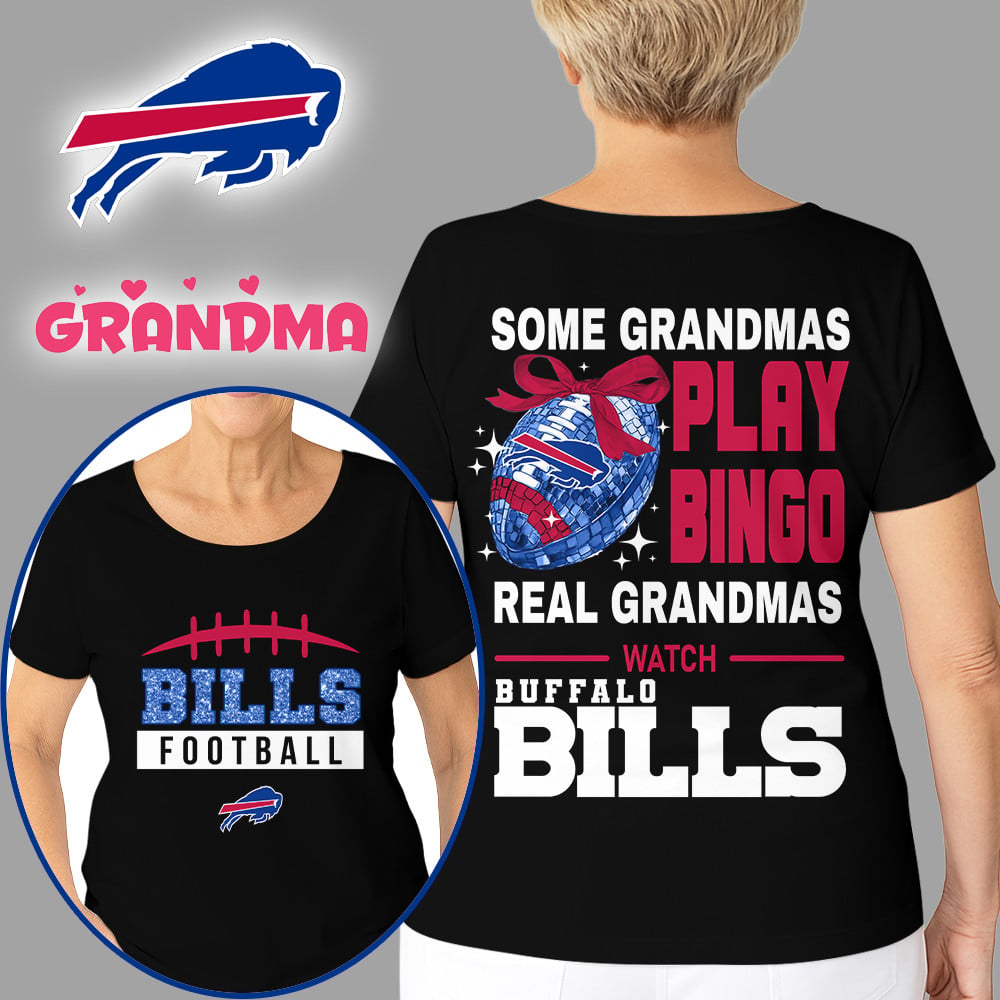 Premium NFL X BUF Football Grandmas Fan 3D SHIRT  NDT NHM