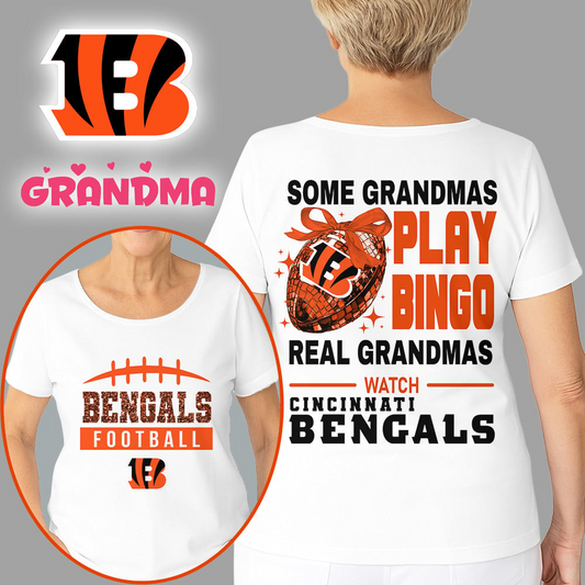 Premium NFL X CIN Football Grandmas Fan 3D SHIRT  NDT NHM