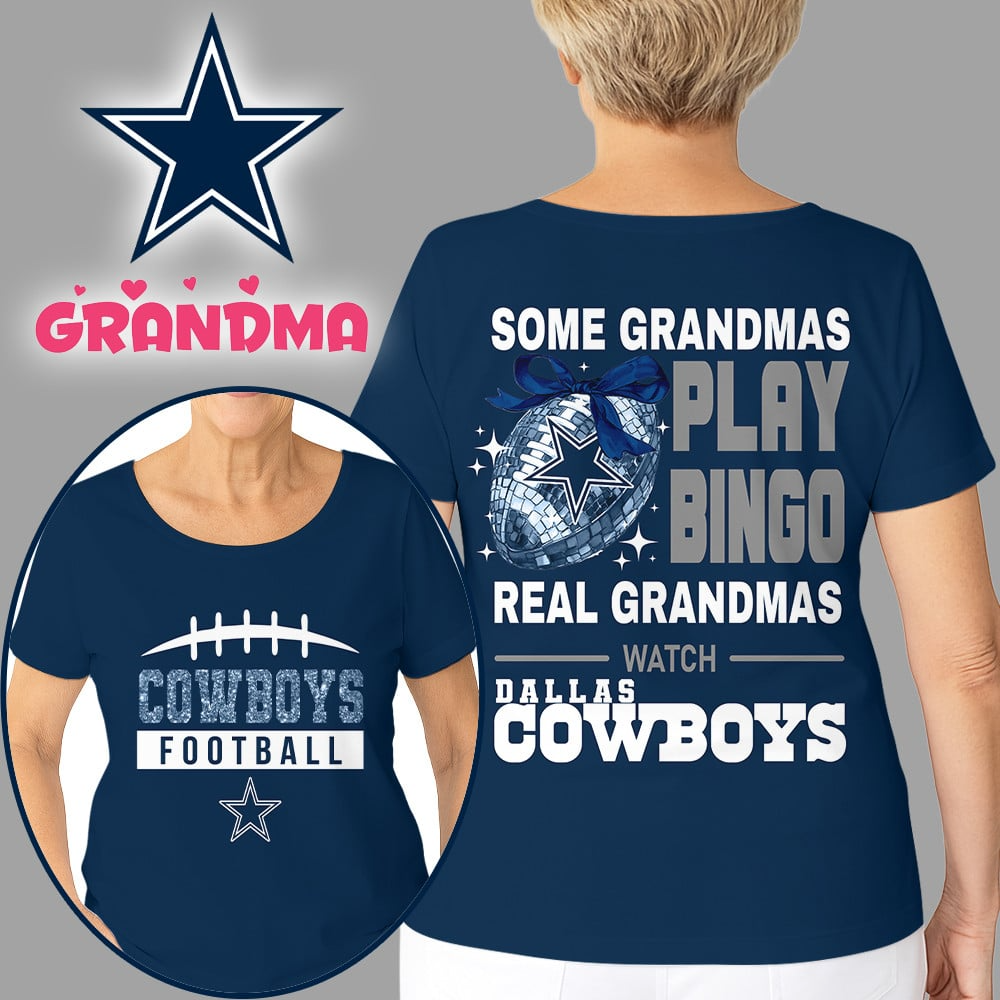 Premium NFL X DAL Football Grandmas Fan 3D SHIRT  NDT NHM
