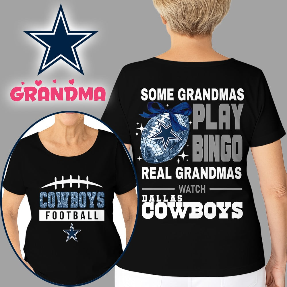 Premium NFL X DAL Football Grandmas Fan 3D SHIRT  NDT NHM
