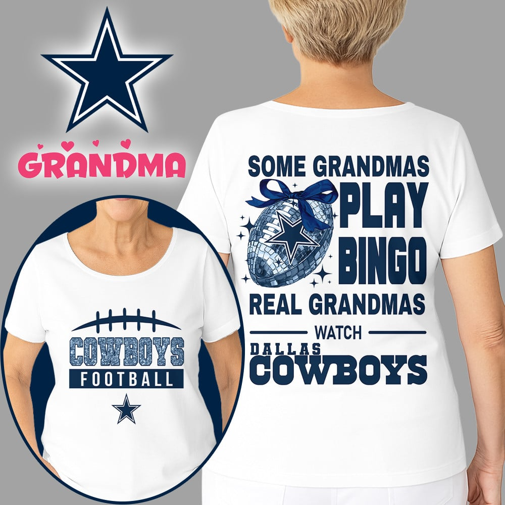 Premium NFL X DAL Football Grandmas Fan 3D SHIRT  NDT NHM