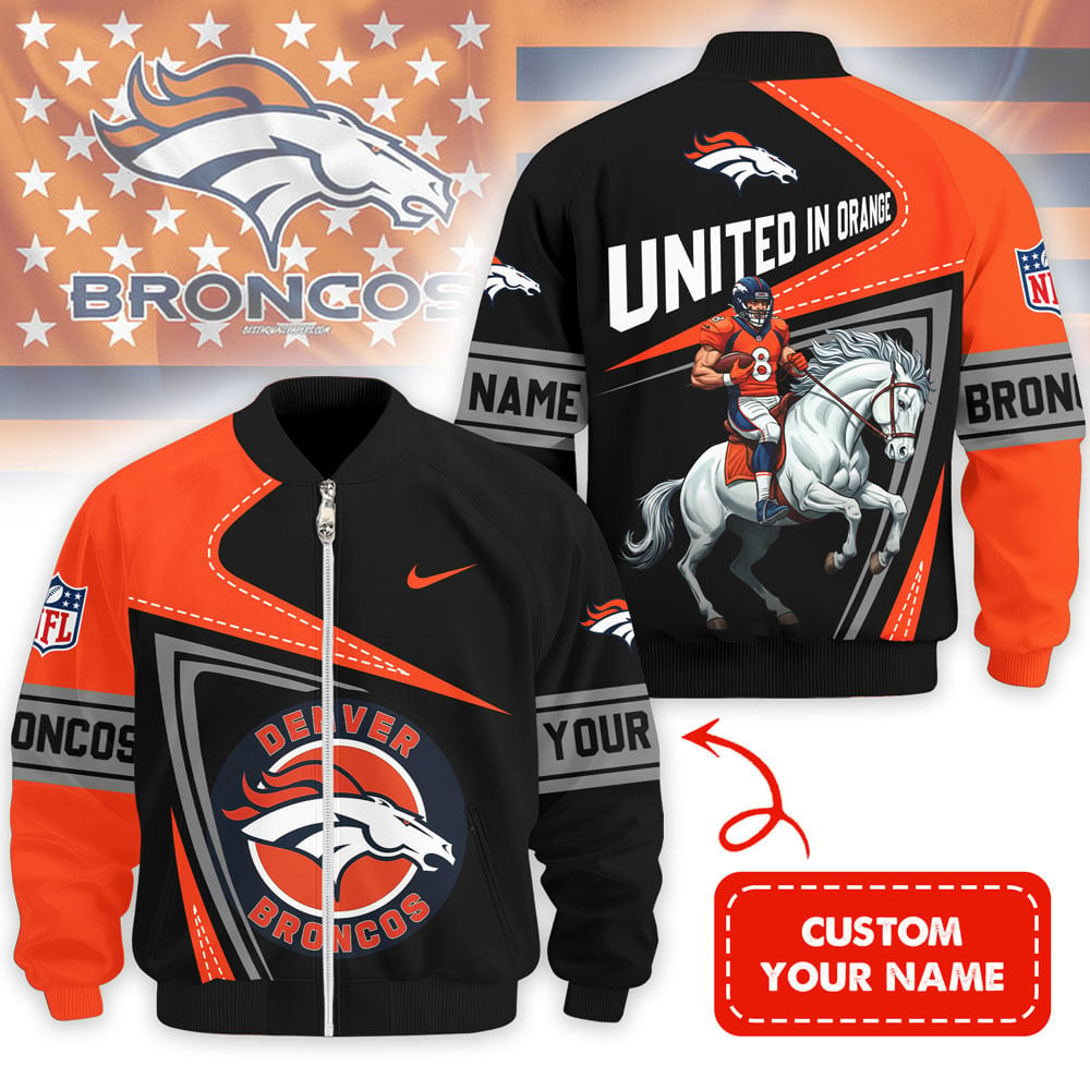 Premium NFL X DENVER Game Day 3D Bomber Jacket NDT TDT