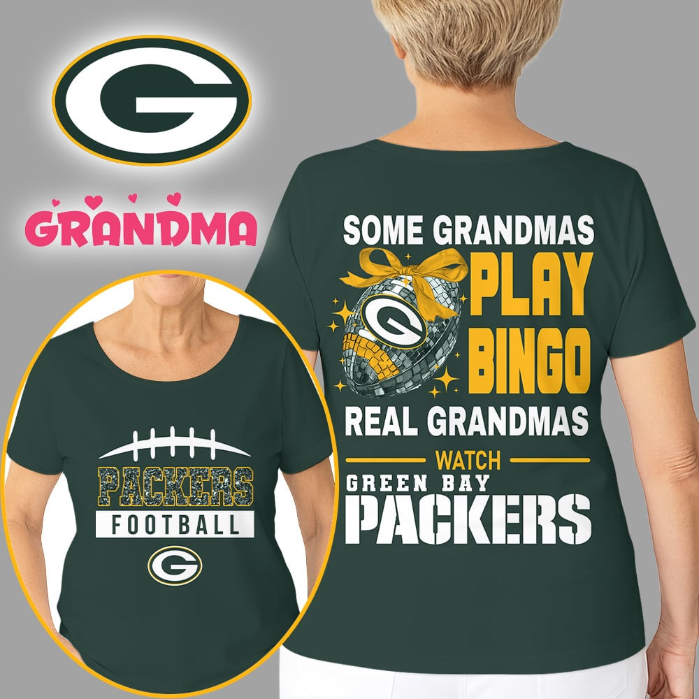 Premium NFL X GB Football Grandmas Fan 3D SHIRT  NDT NHM