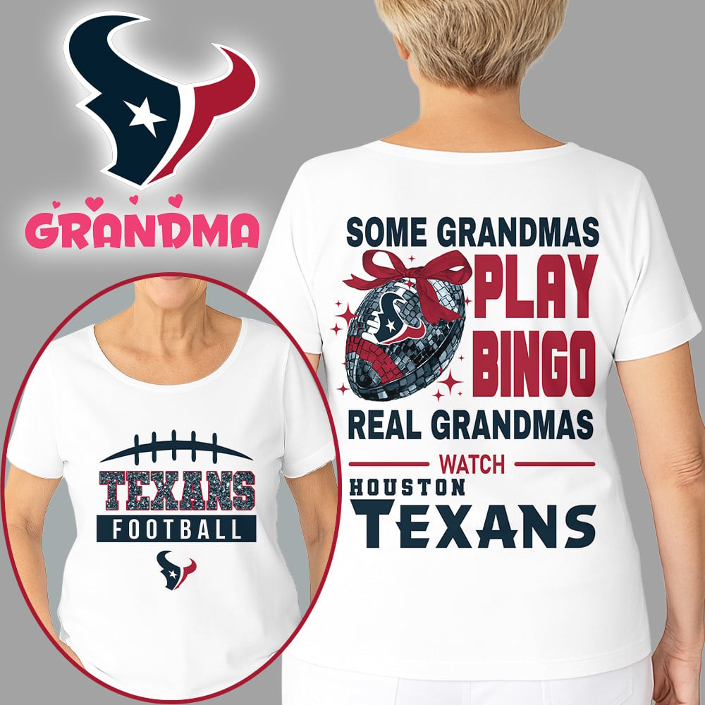 Premium NFL X HOU Football Grandmas Fan 3D SHIRT  NDT NHM