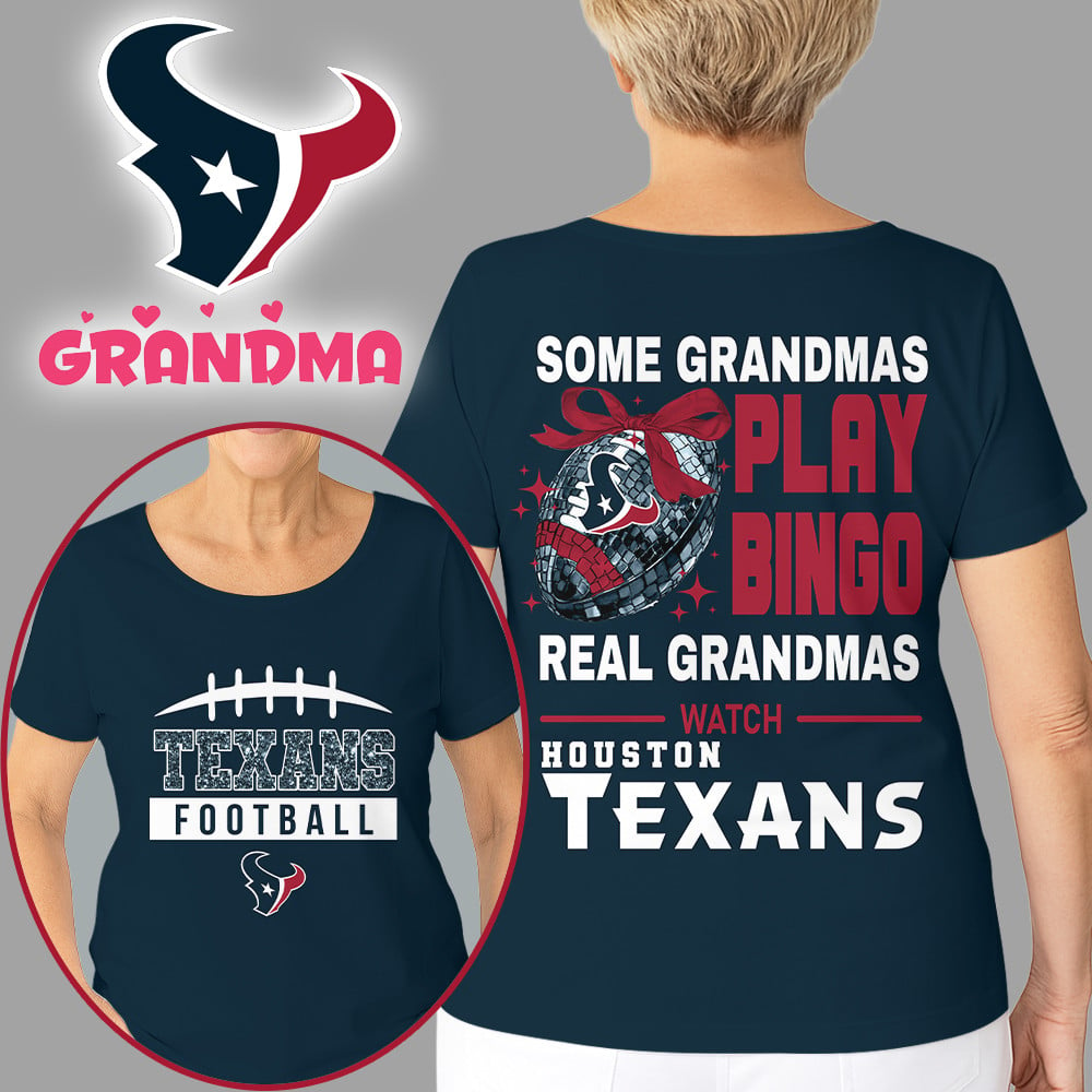 Premium NFL X HOU Football Grandmas Fan 3D SHIRT  NDT NHM