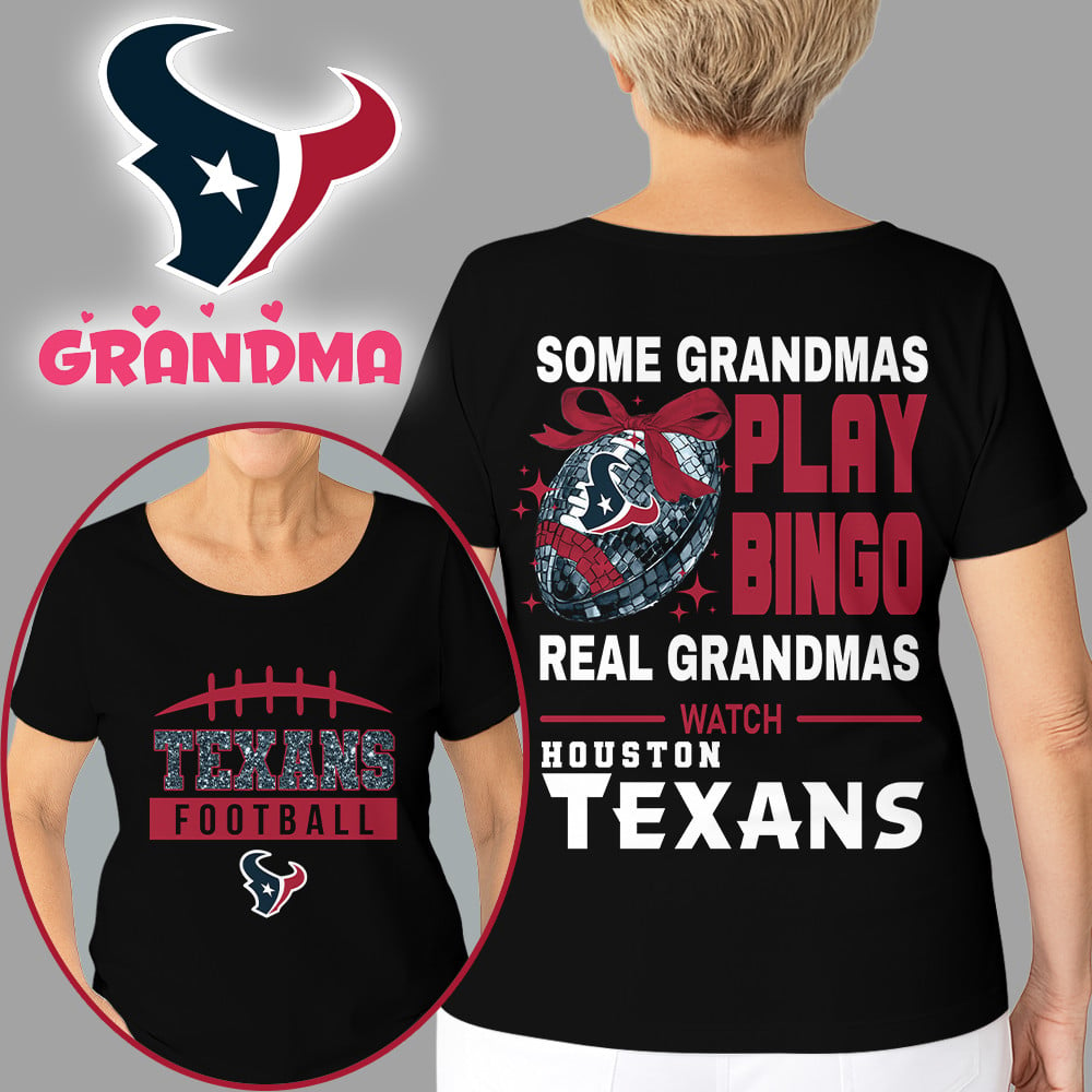 Premium NFL X HOU Football Grandmas Fan 3D SHIRT  NDT NHM