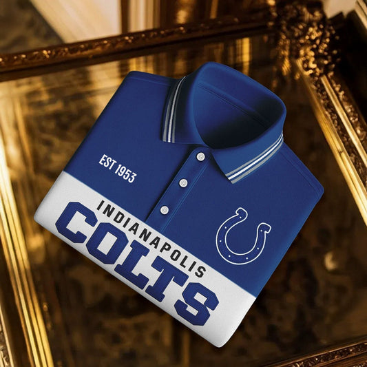 Premium NFL X IND Classic Long sleeve Polo Shirt NDT NHM