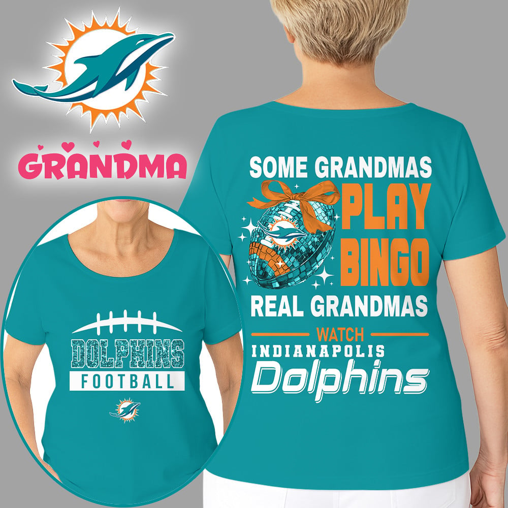 Premium NFL X MIA Football Grandmas Fan 3D SHIRT  NDT NHM