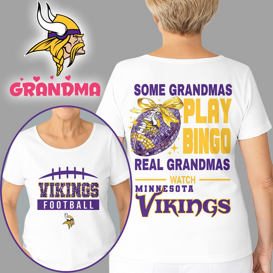 Premium NFL X MIN Football Grandmas Fan 3D SHIRT  NDT NHM