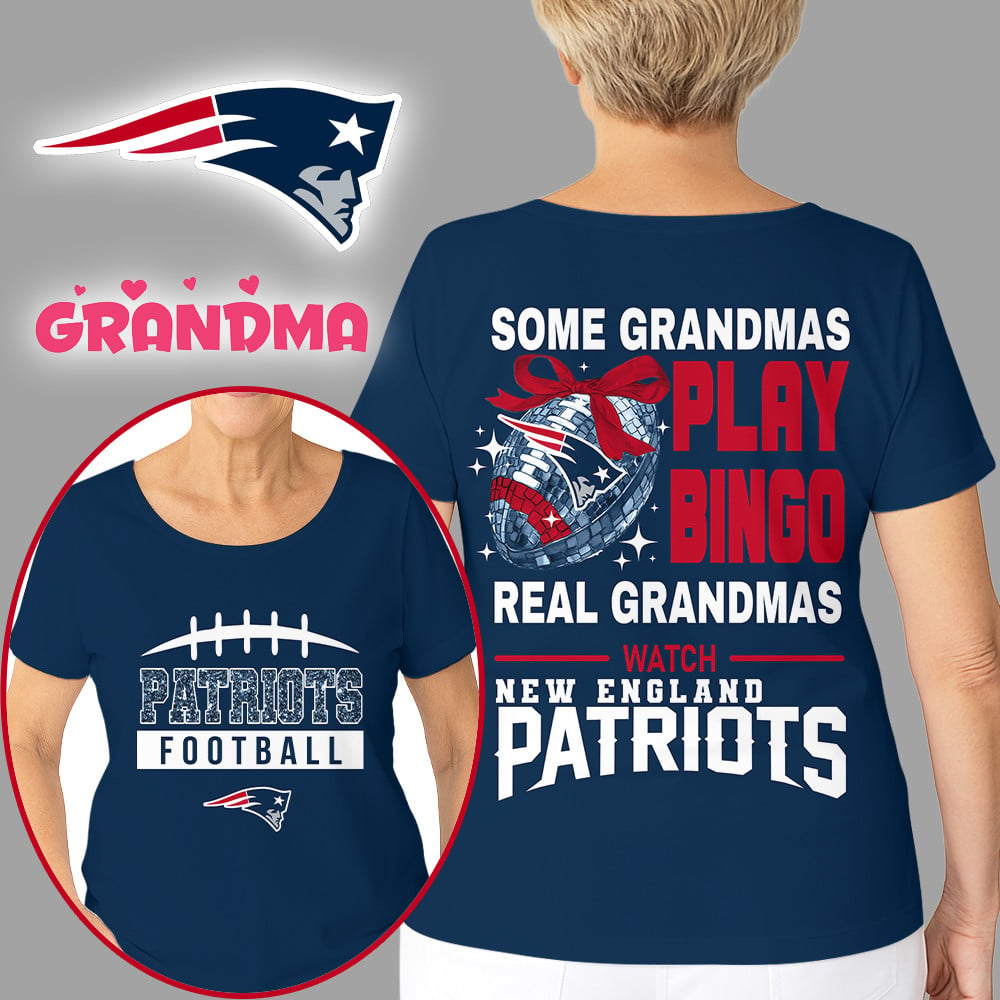 Premium NFL X NE Football Grandmas Fan 3D SHIRT  NDT NHM